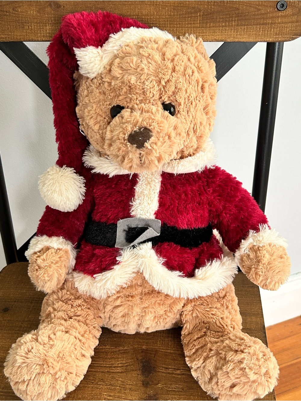 Dan Dee Holiday Teddy Bear Plush Santa Outfit Christmas soft collector bear